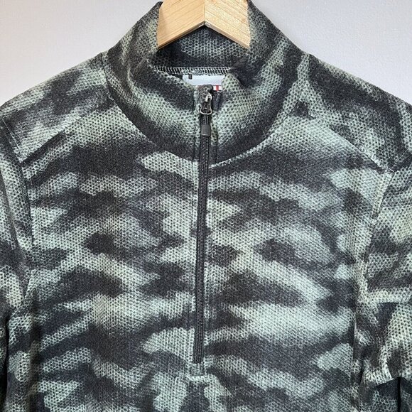 Avalanche Camo Fleece Quarter Zip Jacket Long Sleeve Casual Men's Medium - Picture 2 of 9